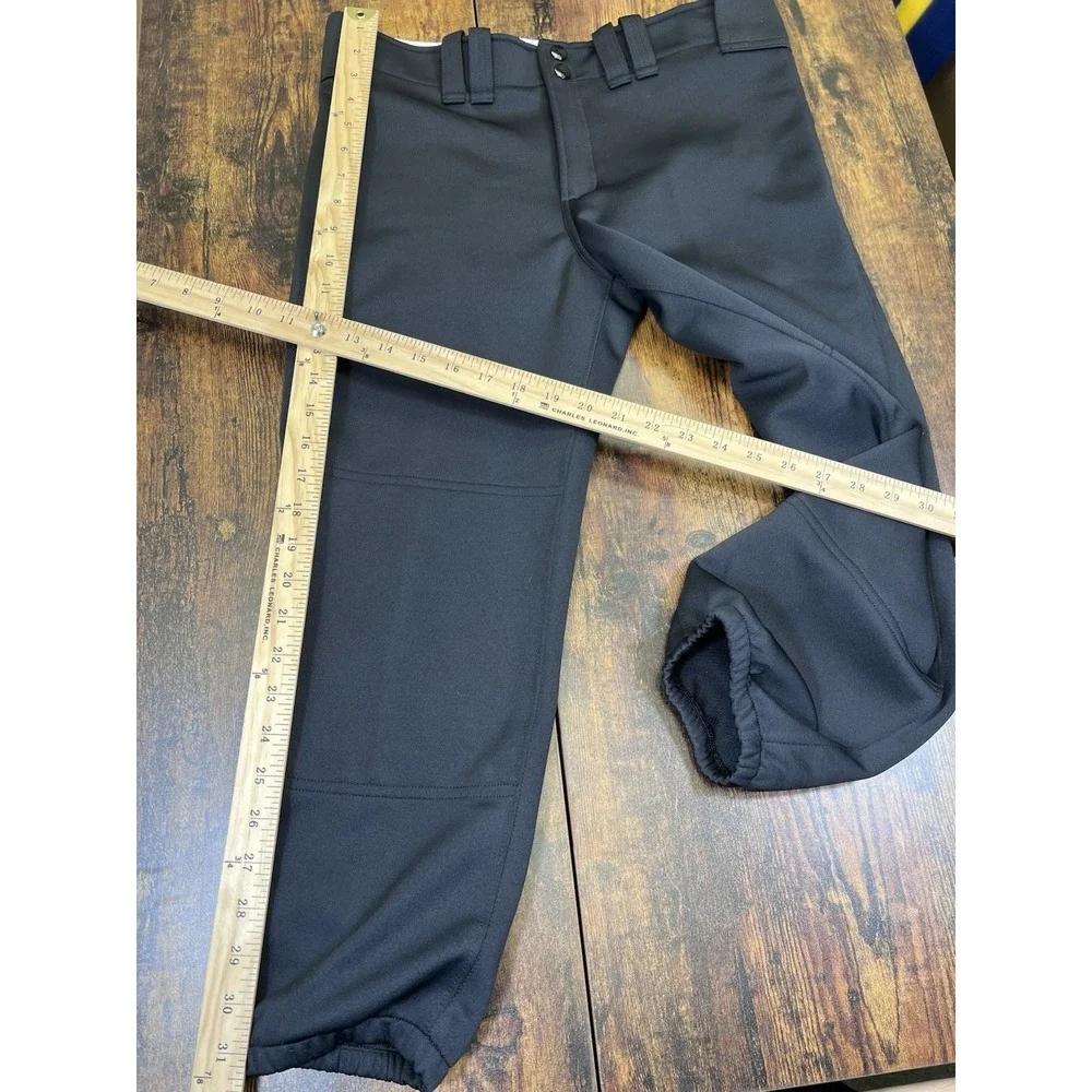 Women's Mizuno‎ Performance Softball Elastic Bottom Black Athletic Pants Sz M